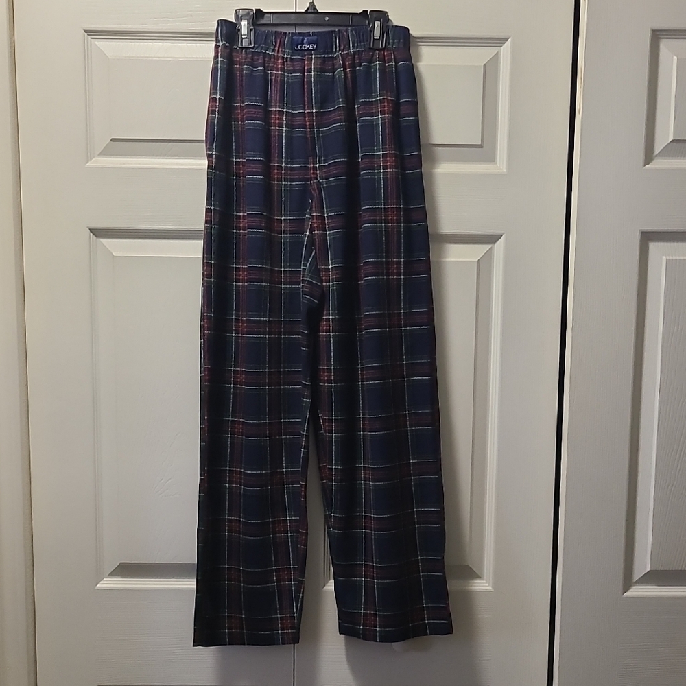 Jockey Men's Plaid Lounge Pants - Navy and Red